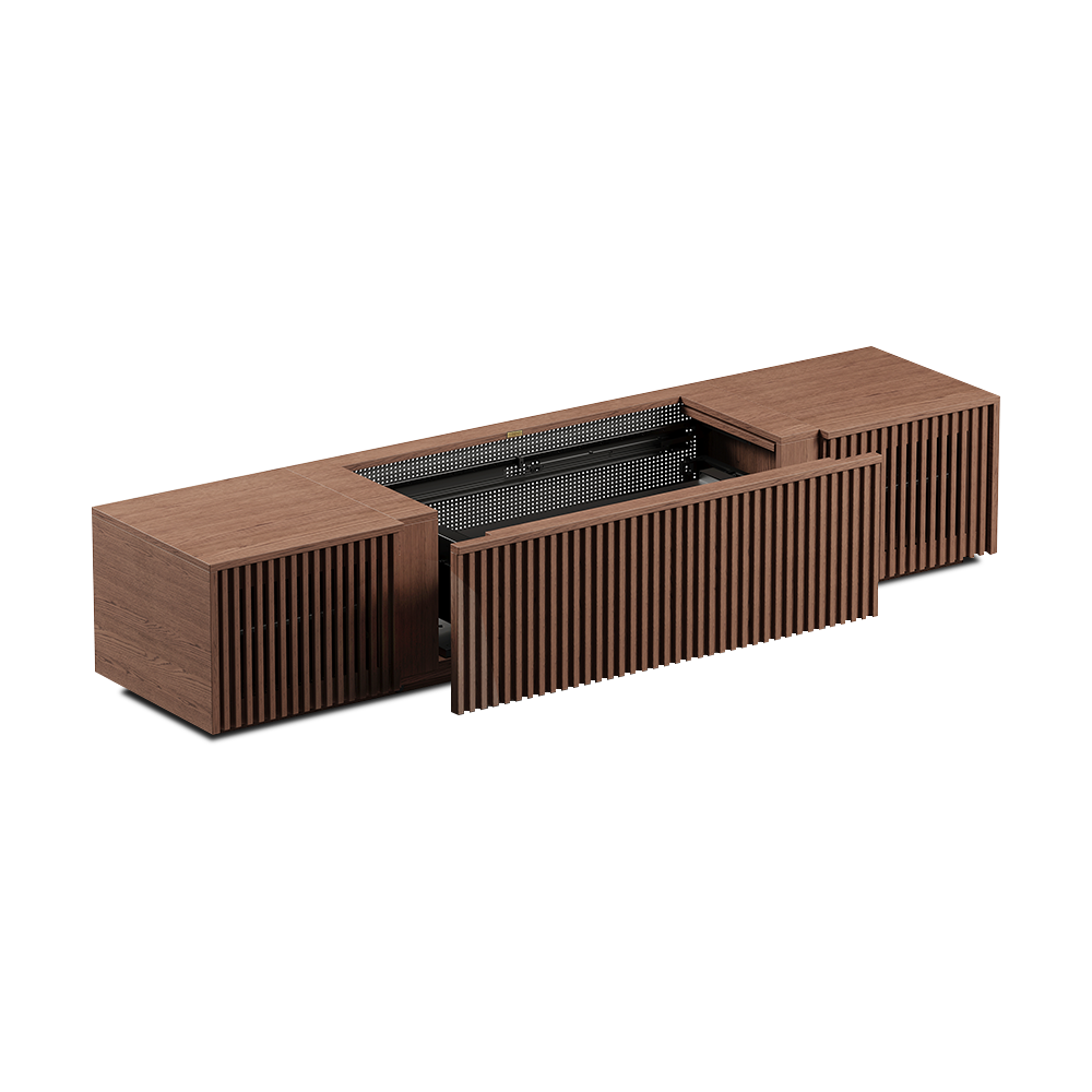 Walnut Color Electric TV Stands