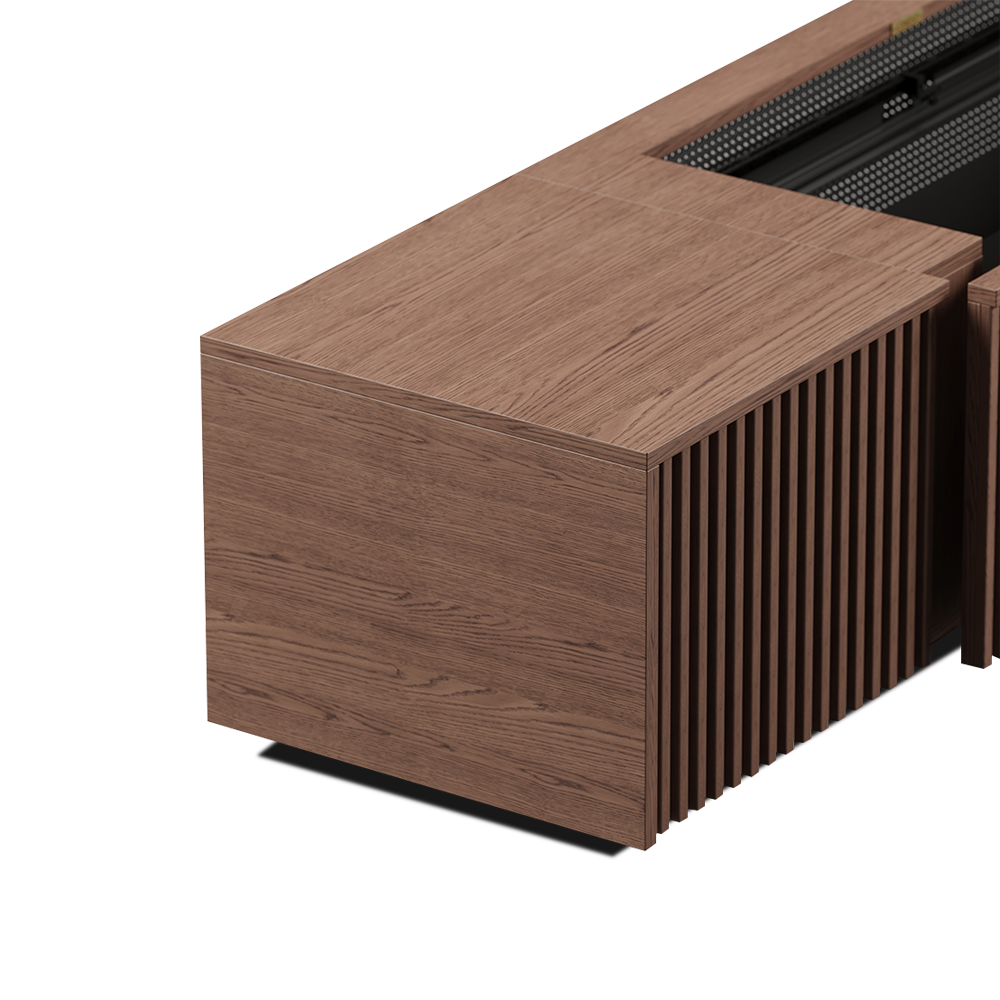 Walnut Color Electric TV Stands