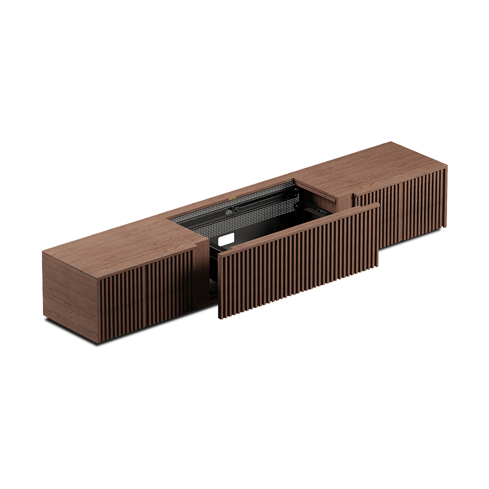 Walnut Color Electric TV Stands