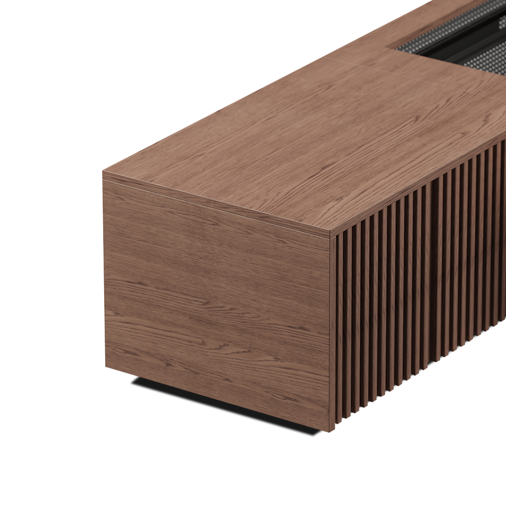 Walnut Color Electric TV Stands