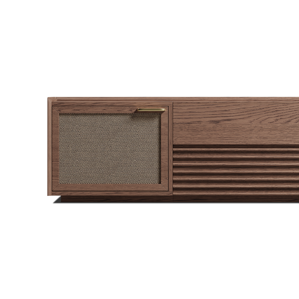Walnut Color Electric TV Stands