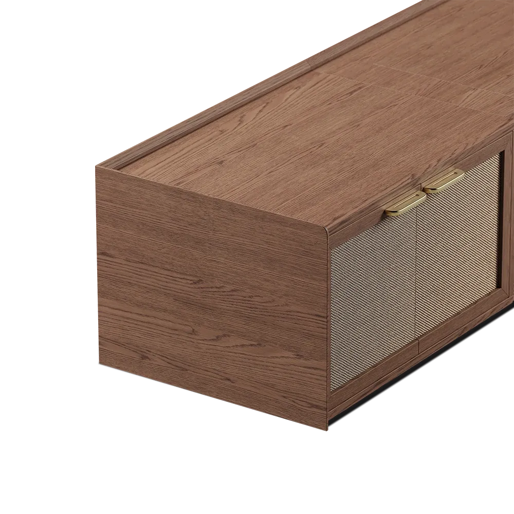 Walnut Color Electric TV Stands