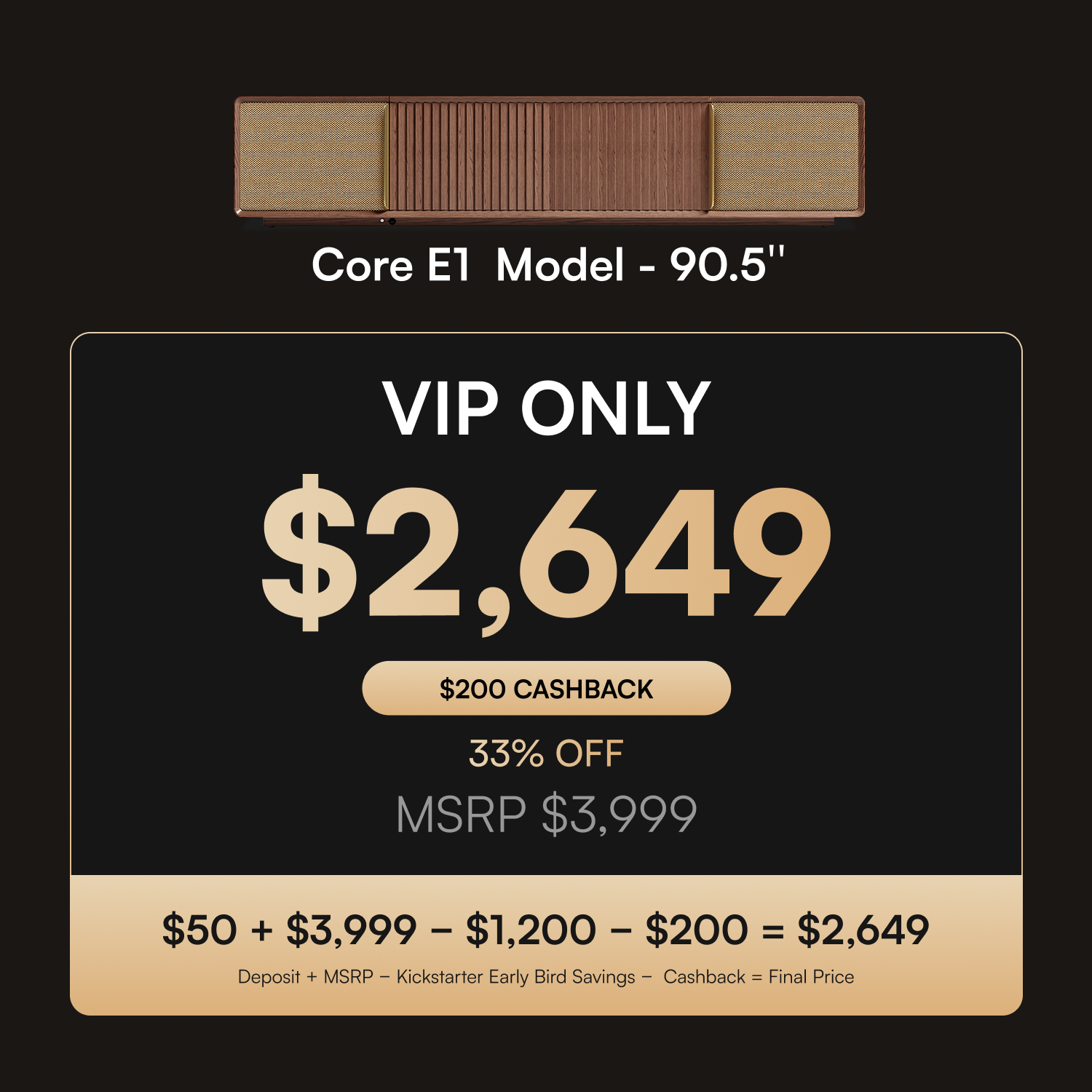 Walnut Color Electric TV Stands