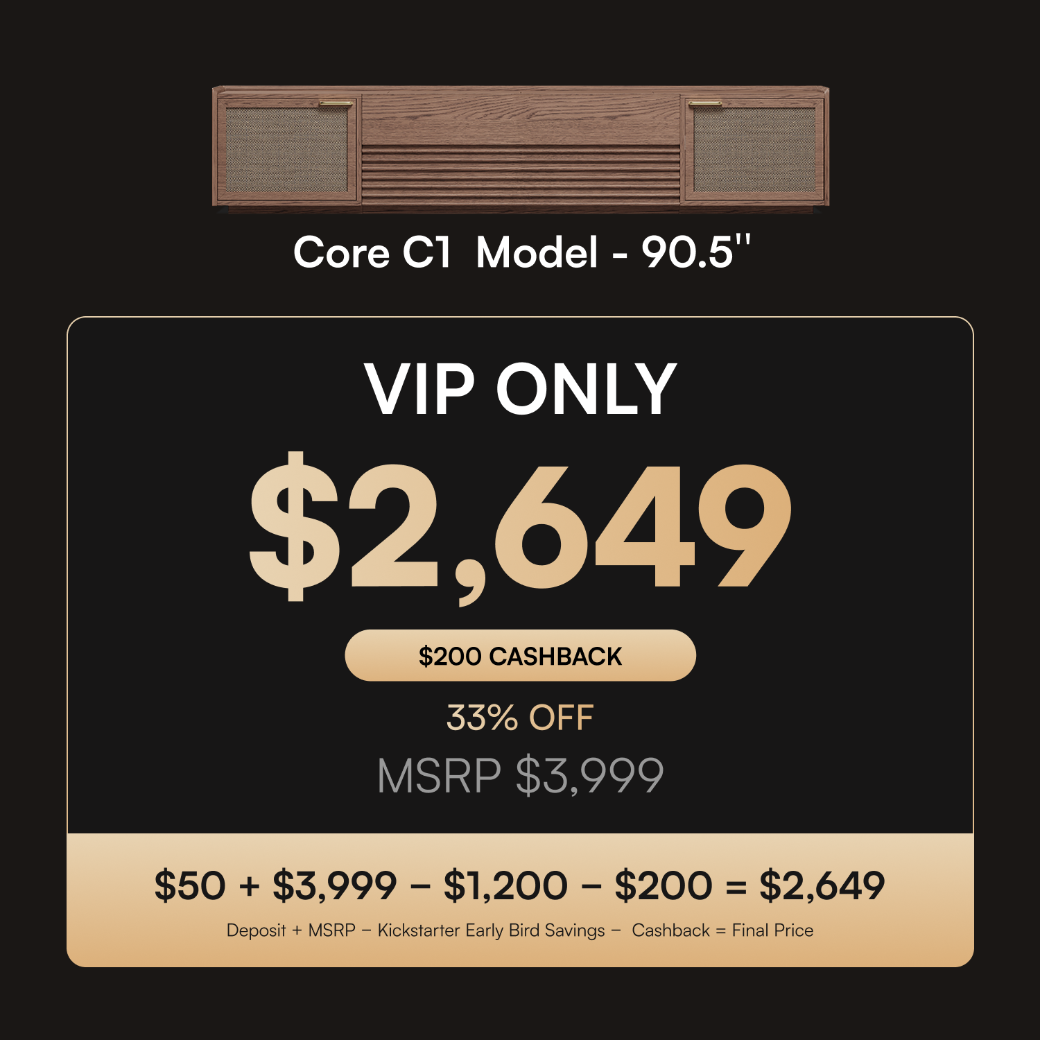 Walnut Color Electric TV Stands