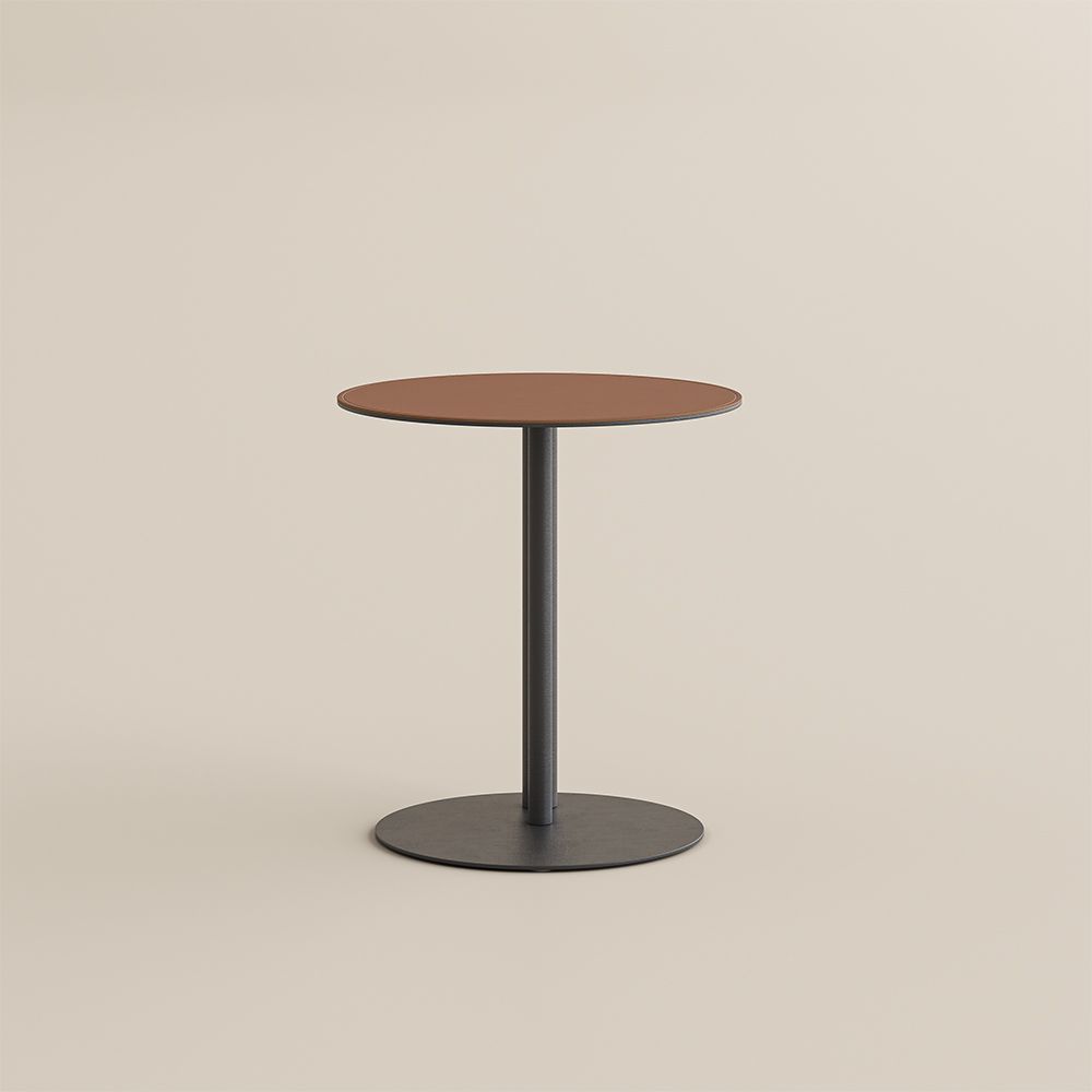 Fully Assemble Black & Brown Metal End & Side Tables