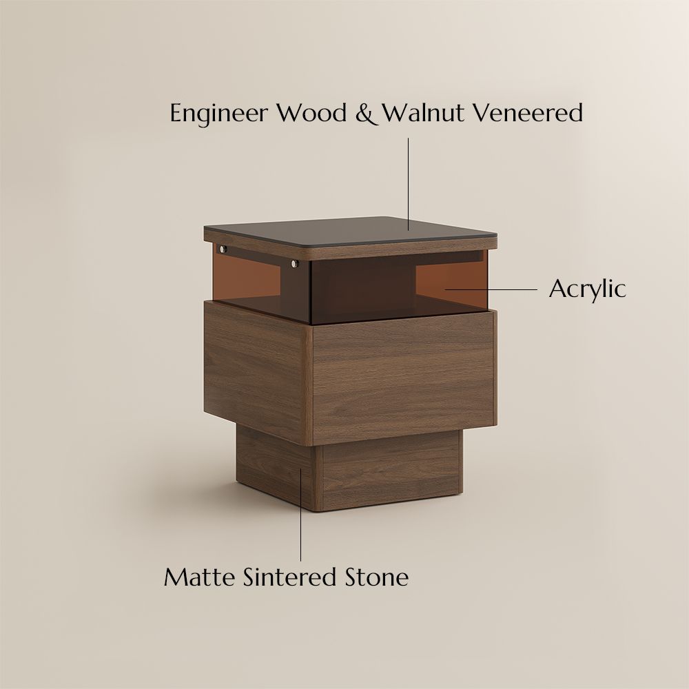 Modern Solid Wood End Table