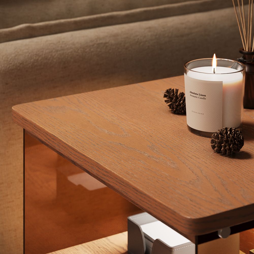 Mid Century Modern Walnut Color End & Side Tables