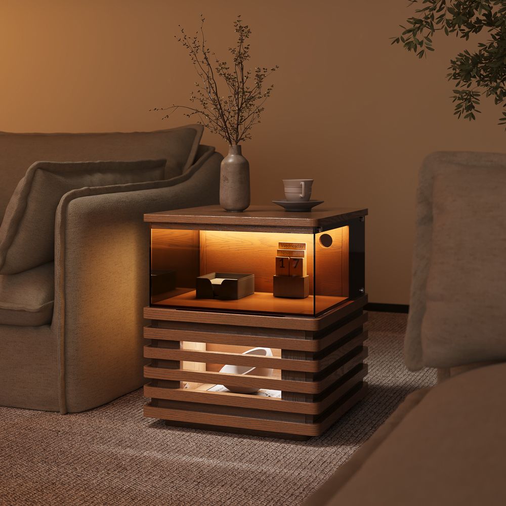 Selene Walnut Color End & Side Tables