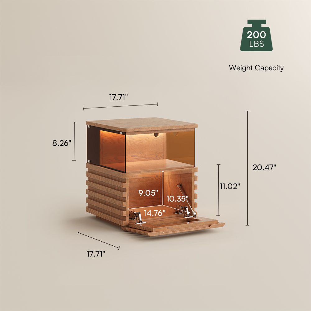 Selene Walnut Color End & Side Tables