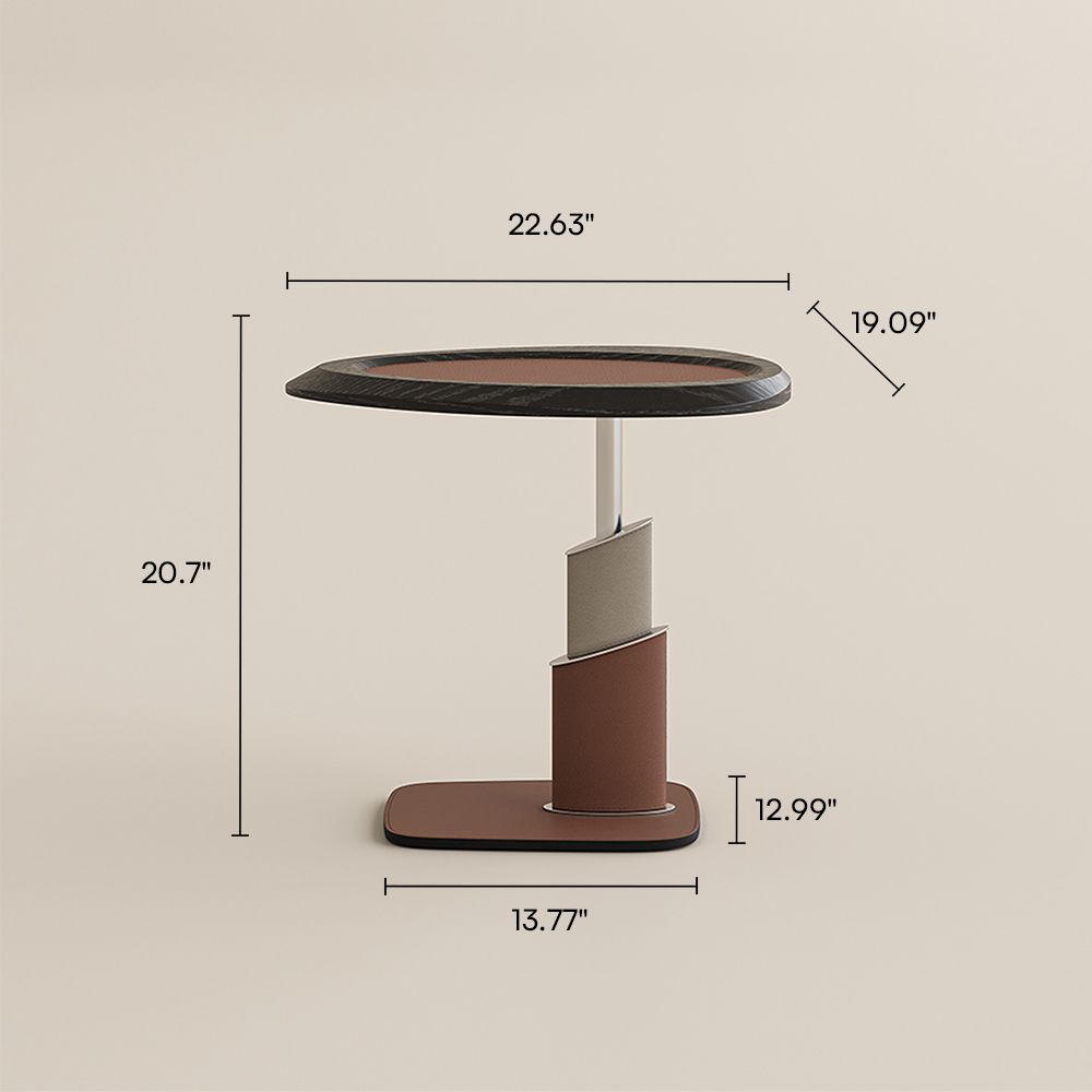 Fully Assemble Black & Brown End & Side Tables