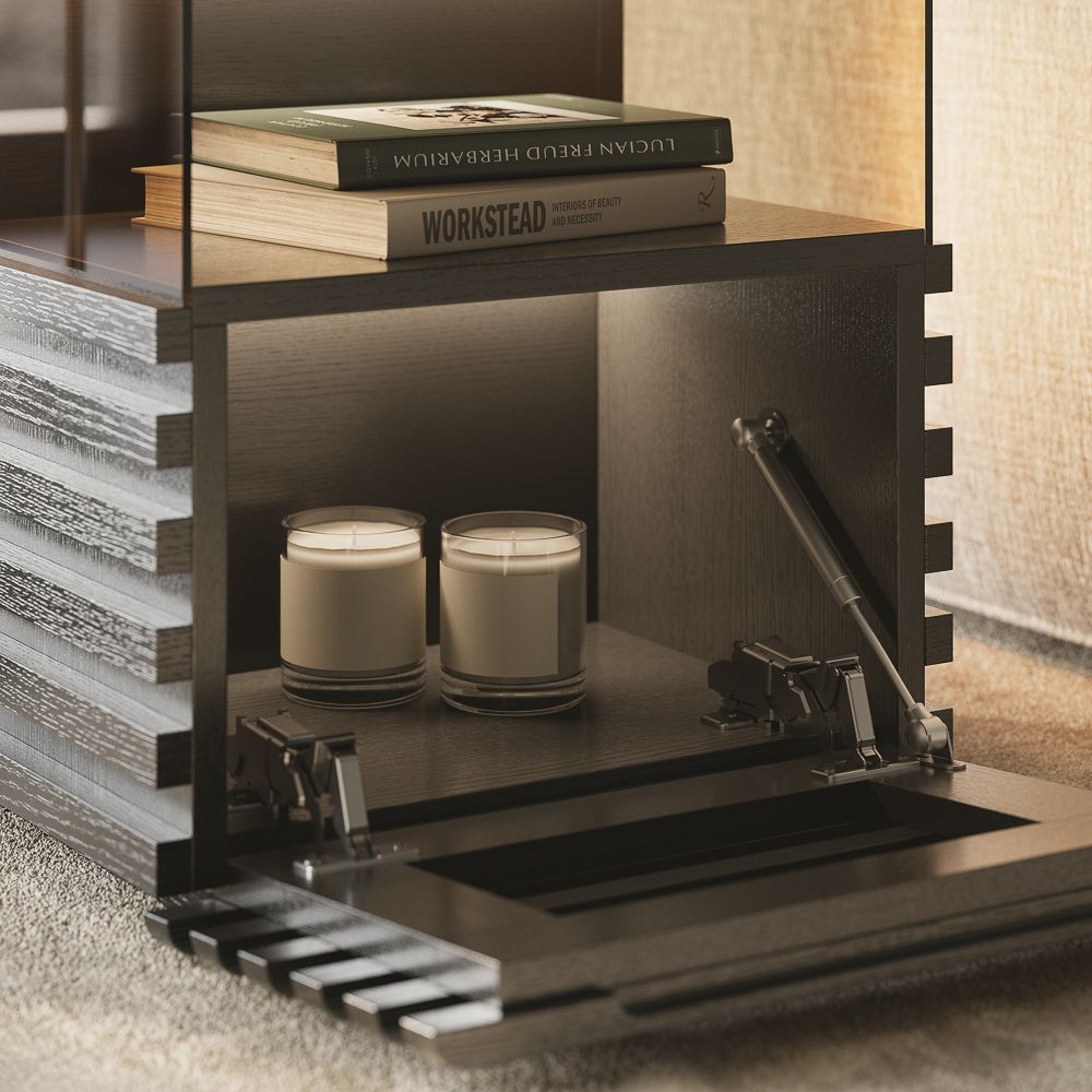 Mid Century Modern Black End & Side Tables