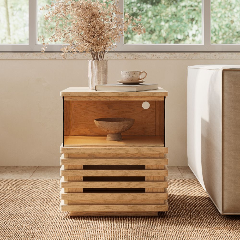 Plywood Oak End & Side Tables