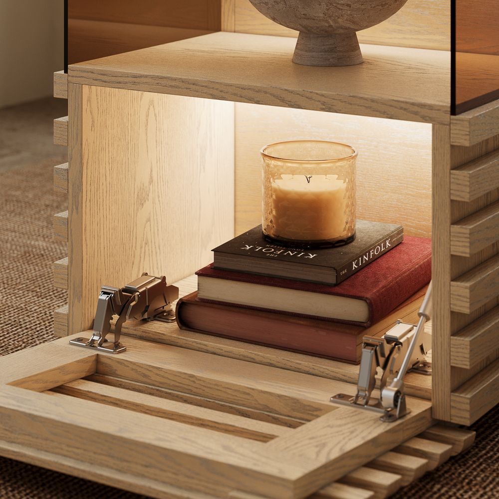 Plywood Oak End & Side Tables