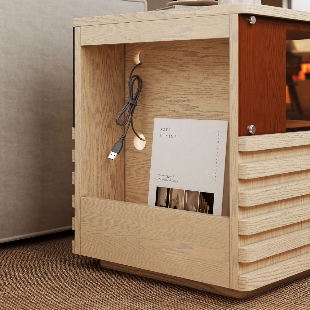 Selene Oak End & Side Tables