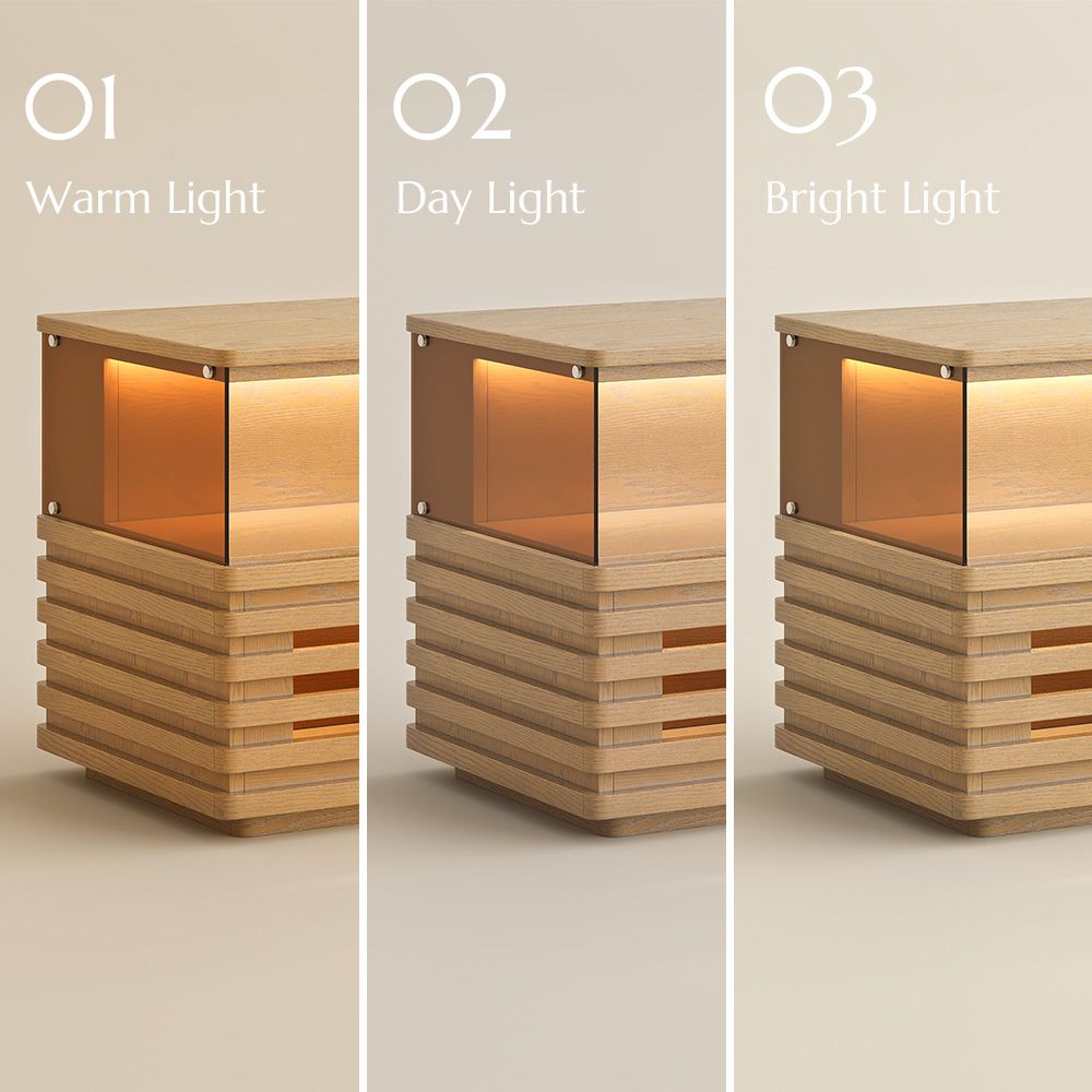 Selene Oak End & Side Tables