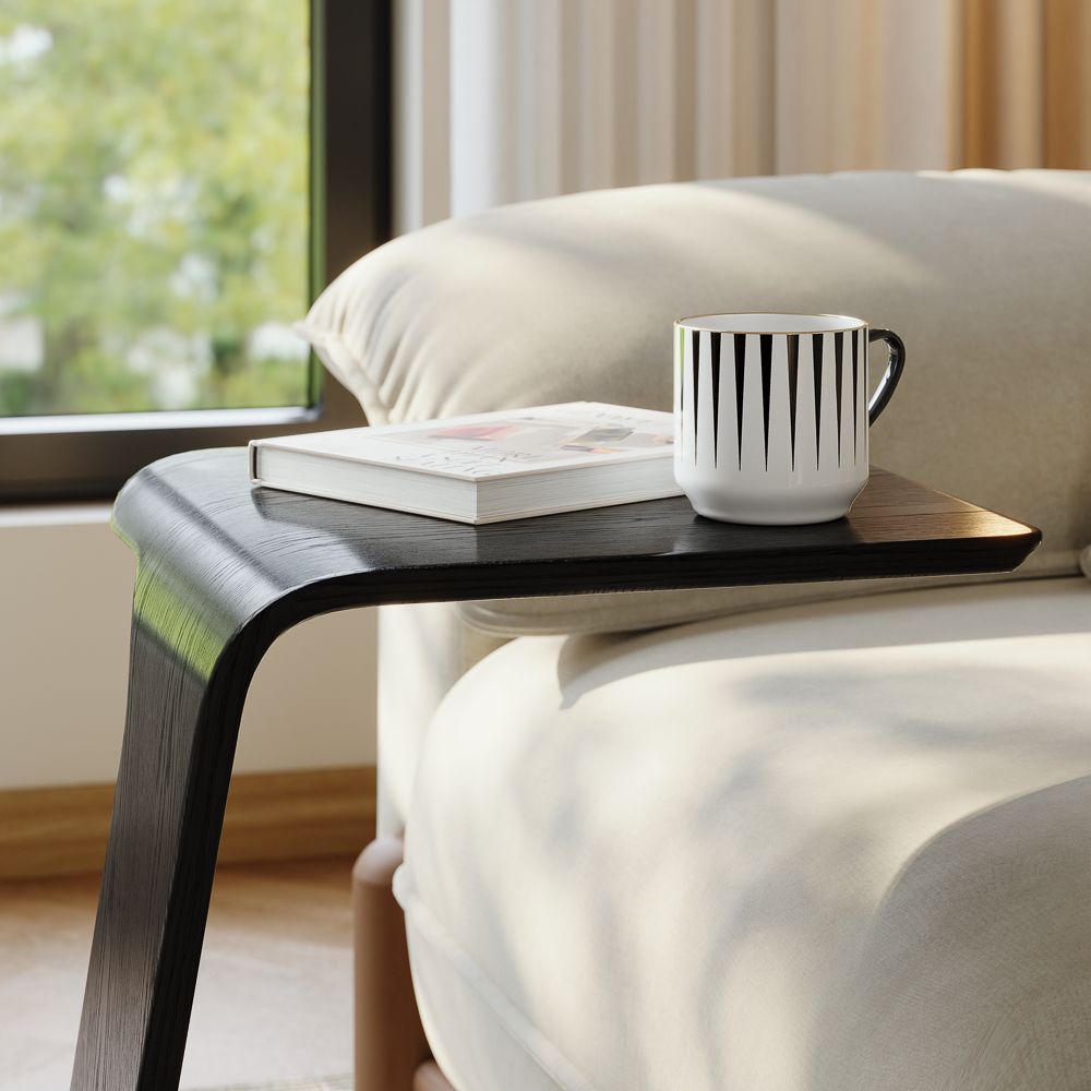 Black Black MDF End & Side Tables
