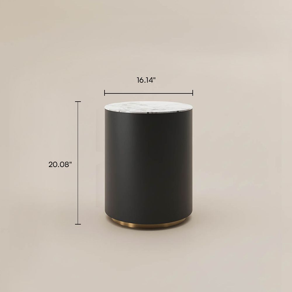 Bedroom Black MDF End & Side Tables