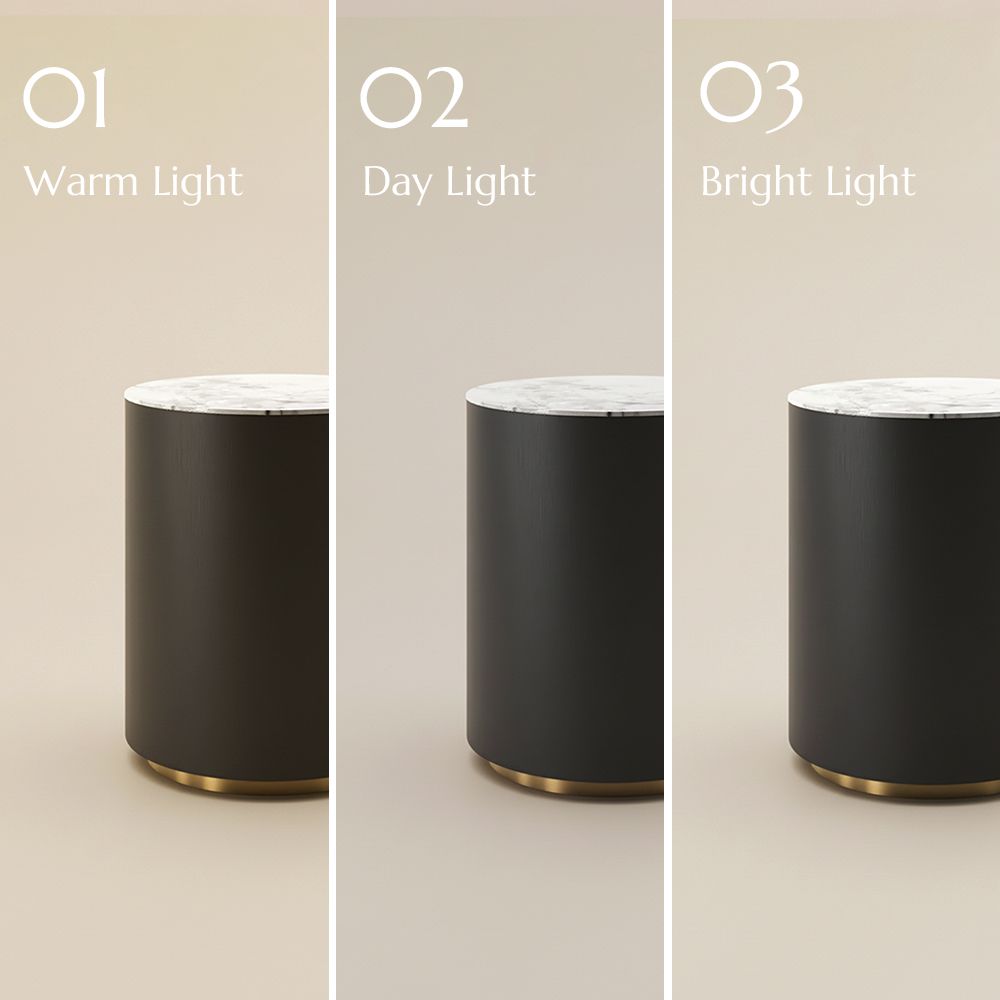 Modern Black MDF End & Side Tables