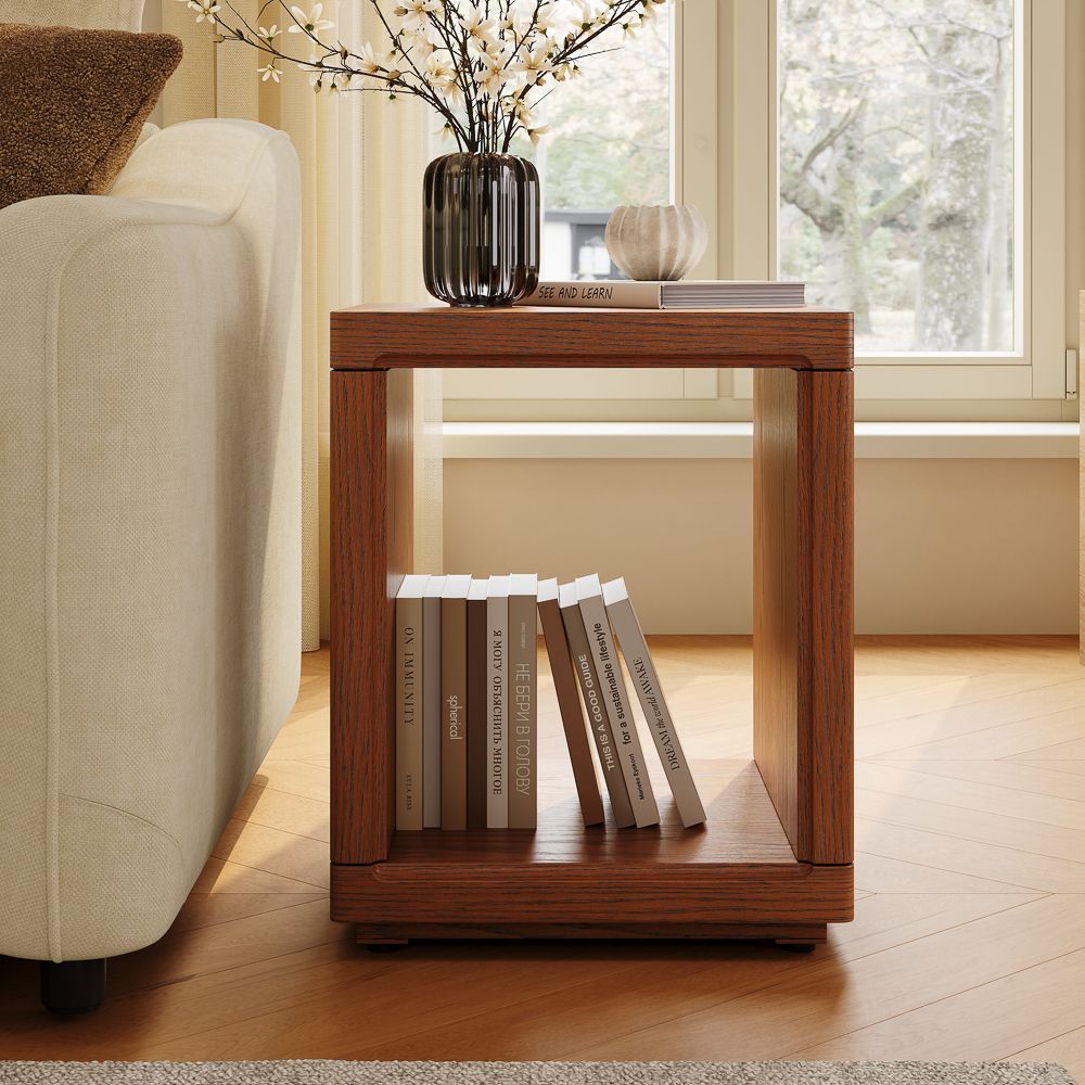 Walnut Color End & Side Tables