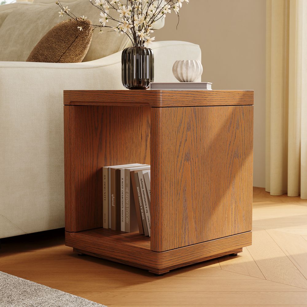 Walnut Color End & Side Tables