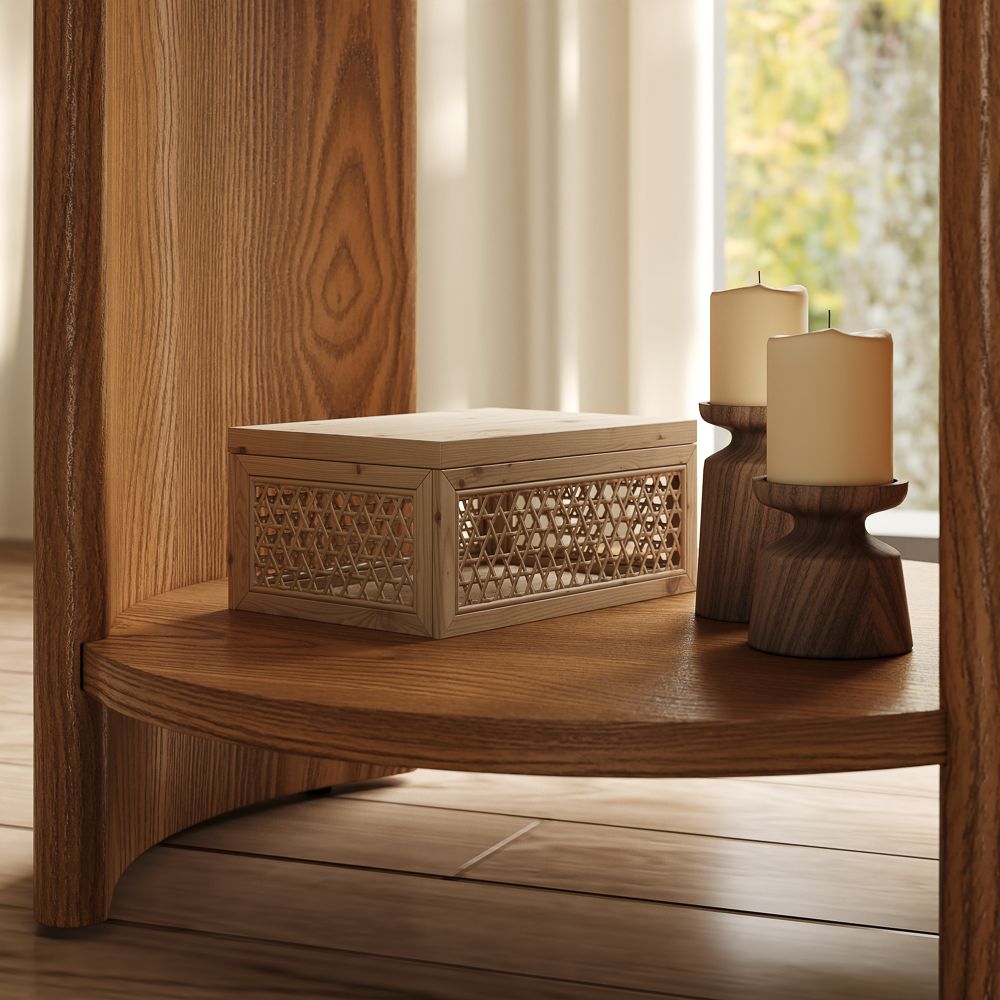 Walnut Color End & Side Tables