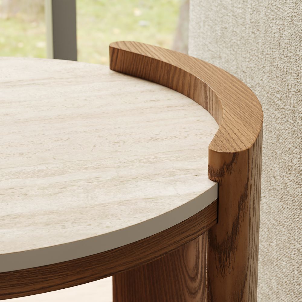 Walnut Color End & Side Tables