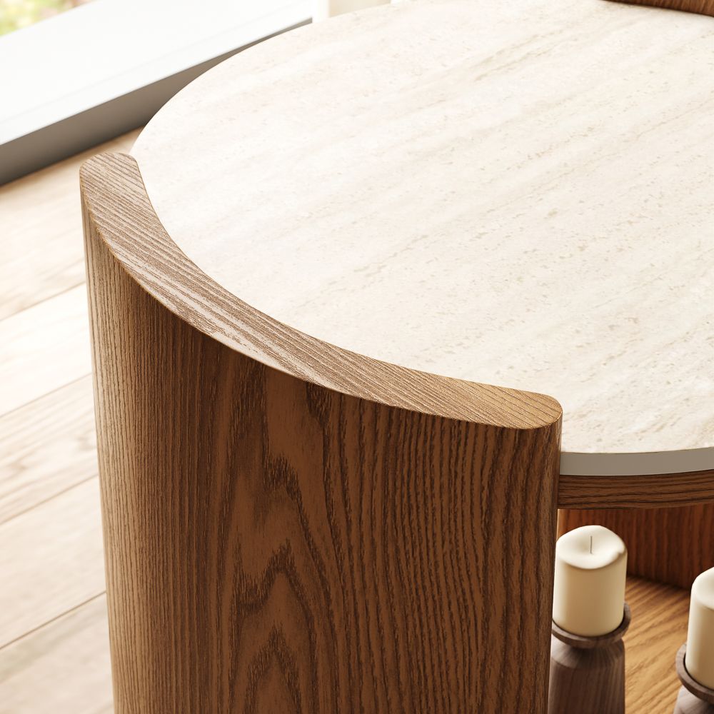 Walnut Color End & Side Tables