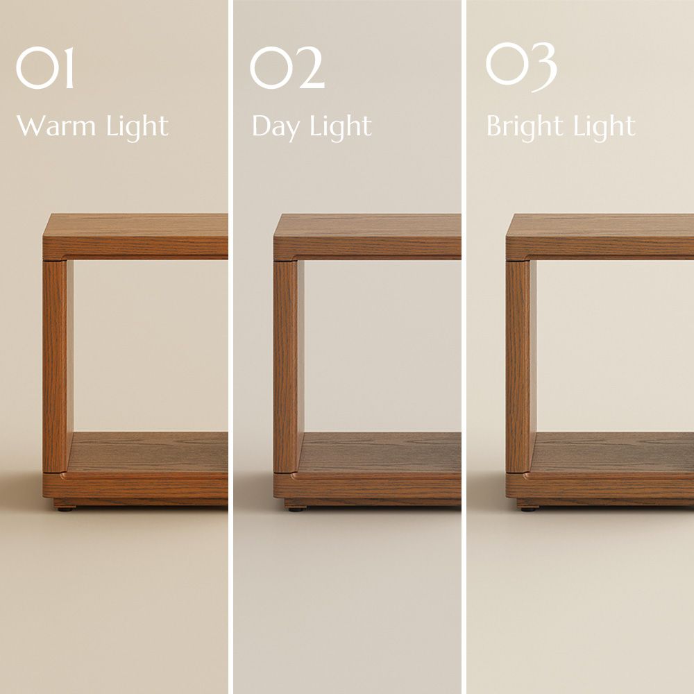 Living Room Walnut Color End & Side Tables