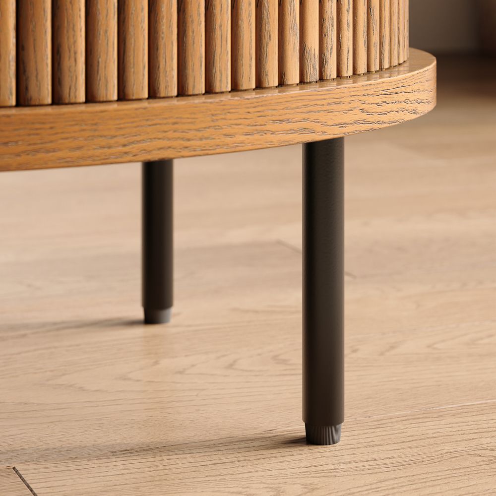 Plywood Walnut Color Plywood End & Side Tables