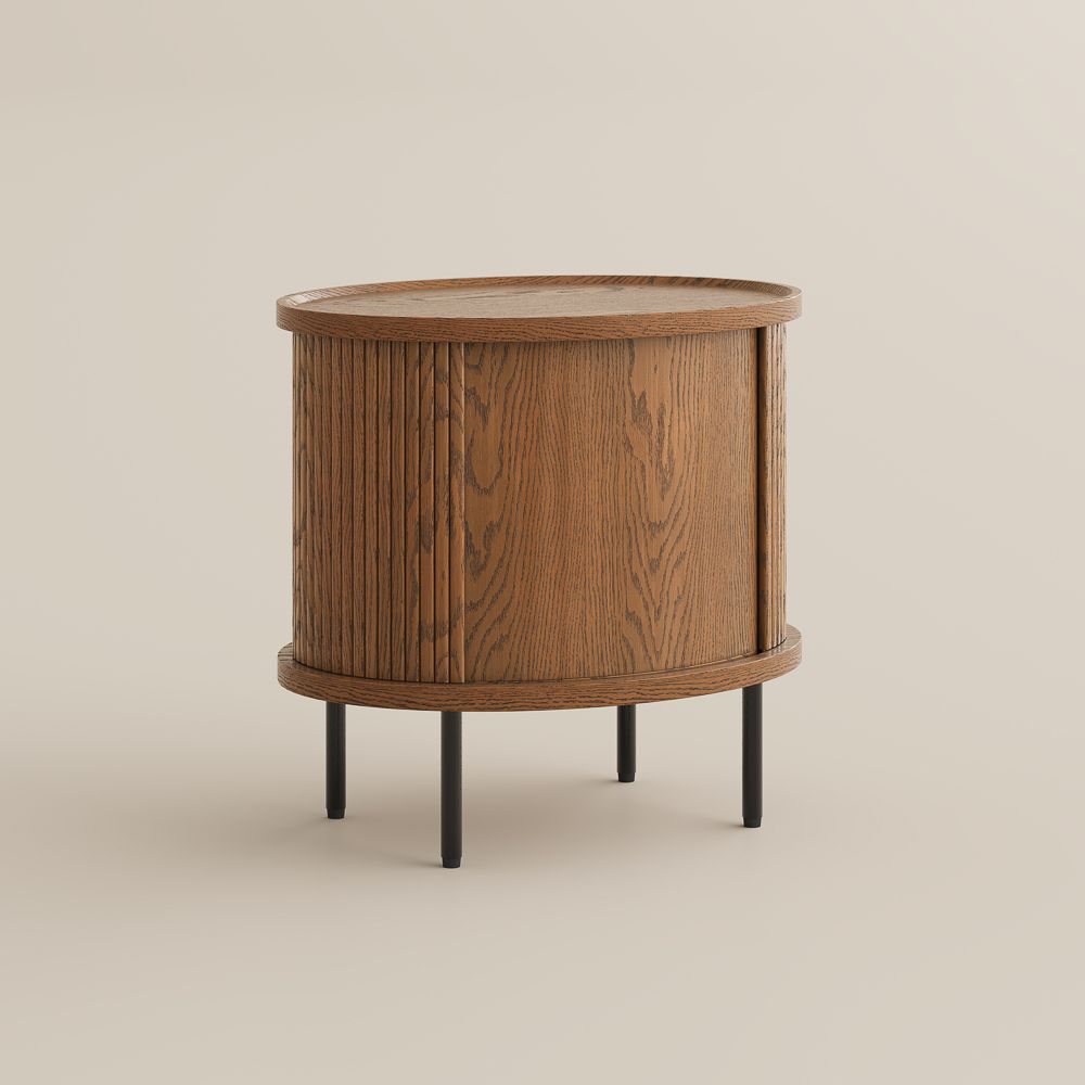 Plywood Walnut Color Plywood End & Side Tables