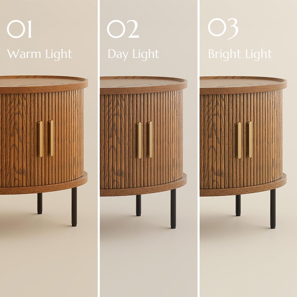 Plywood Walnut Color Plywood End & Side Tables