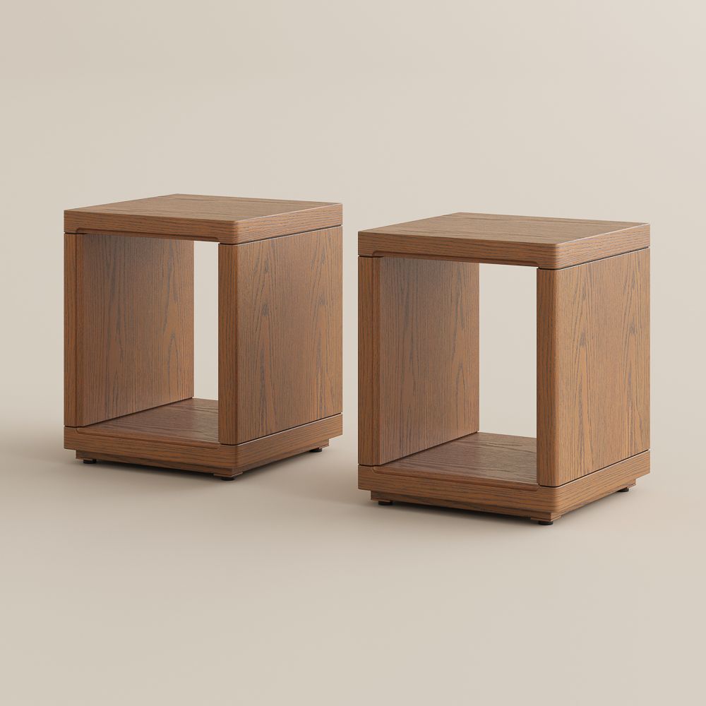 Walnut Color Walnut Color End & Side Tables