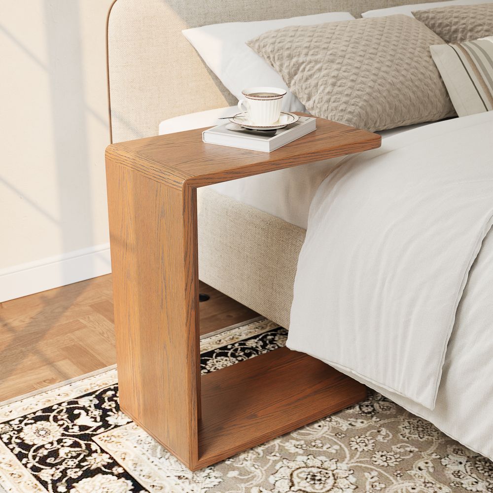 Walnut Color Engineered Wood End & Side Tables
