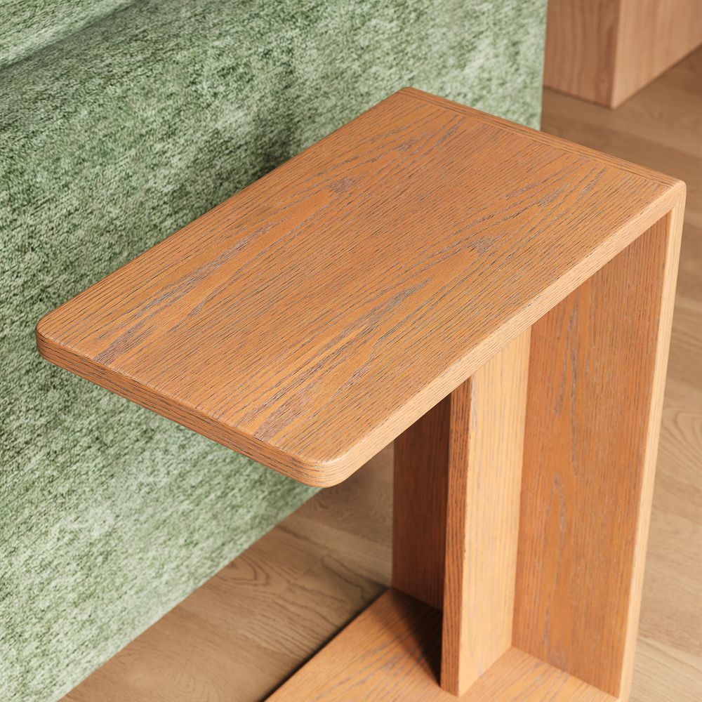 Walnut Color Engineered Wood End & Side Tables