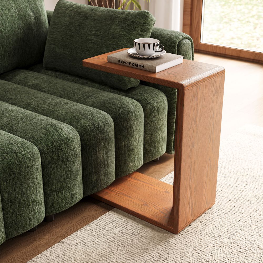 Walnut Color Engineered Wood End & Side Tables