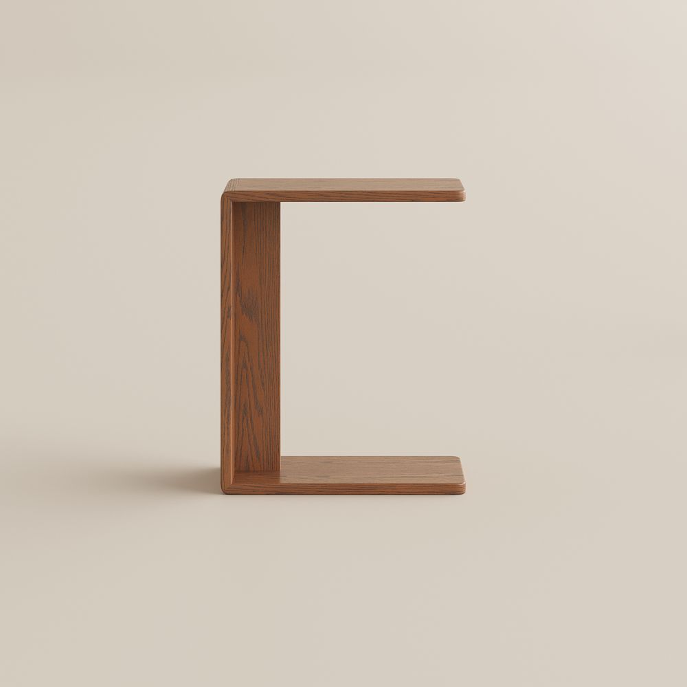 Walnut Color Engineered Wood End & Side Tables