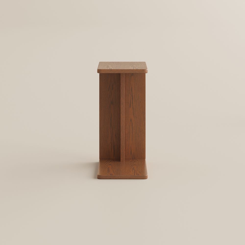 Walnut Color Engineered Wood End & Side Tables