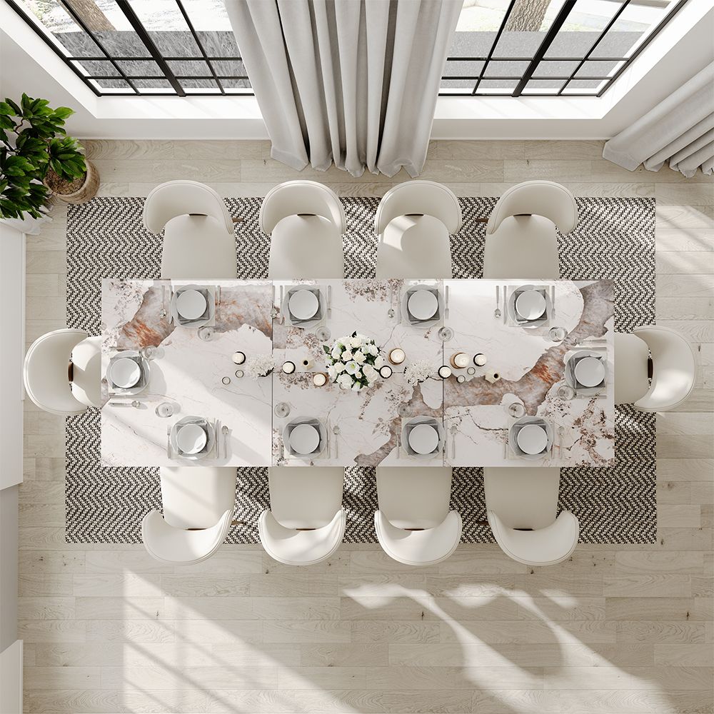 Partial Assembly Required Pandora Pandora Stone Extendable Dining Tables