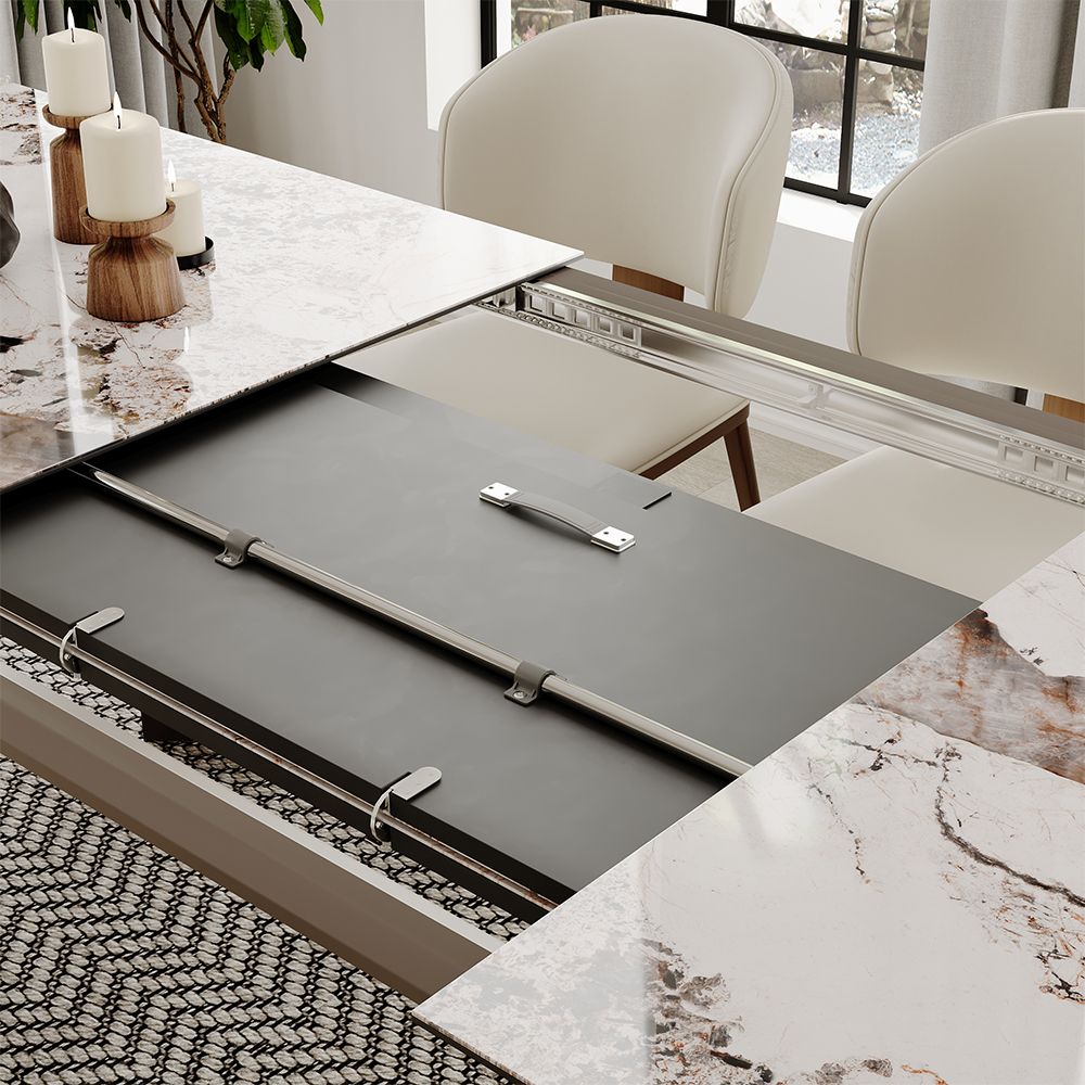 Foldable Pandora Pandora Stone Extendable Dining Tables