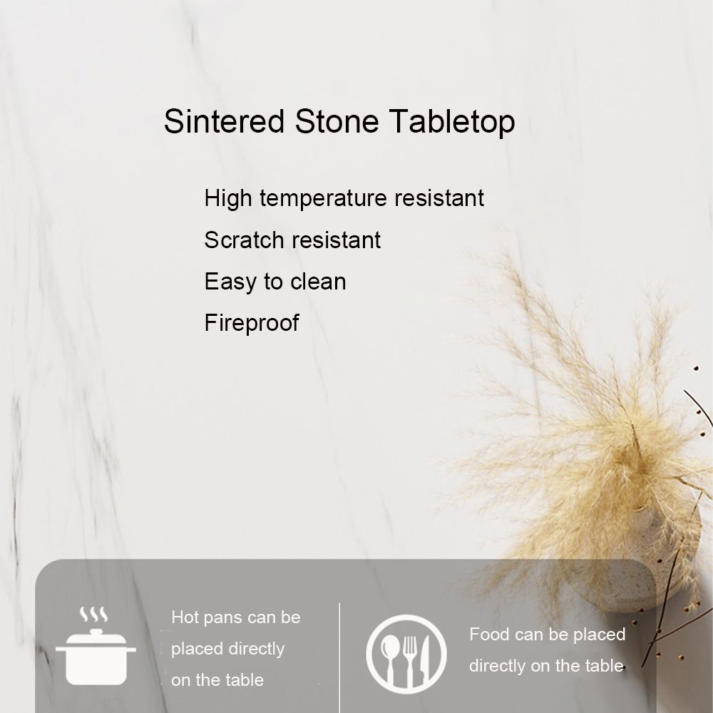 Sintered Stone White Sintered Stone Dining Tables