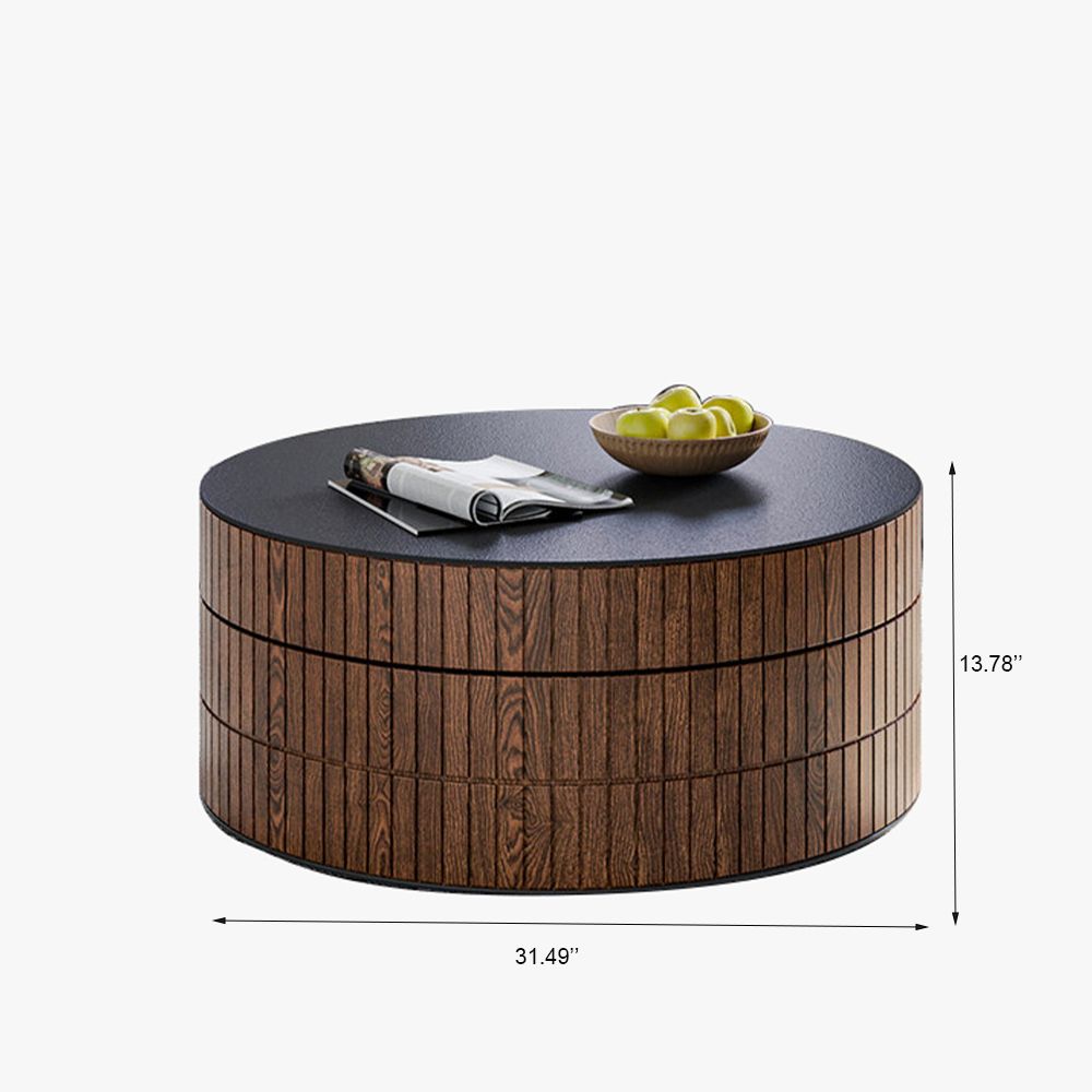 with Storage Dark Wood MDF Coffee Tables