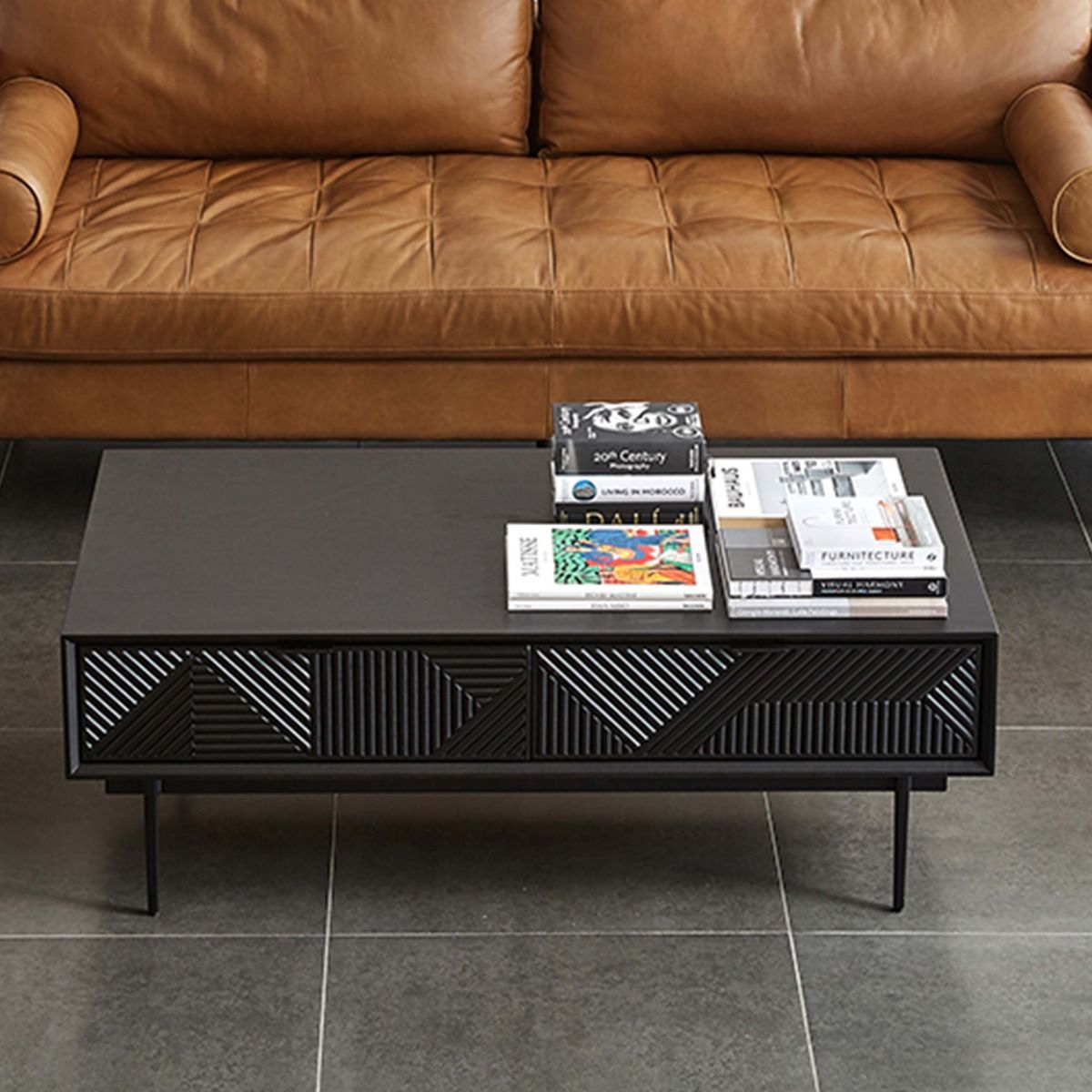 Modern Black MDF Coffee Tables