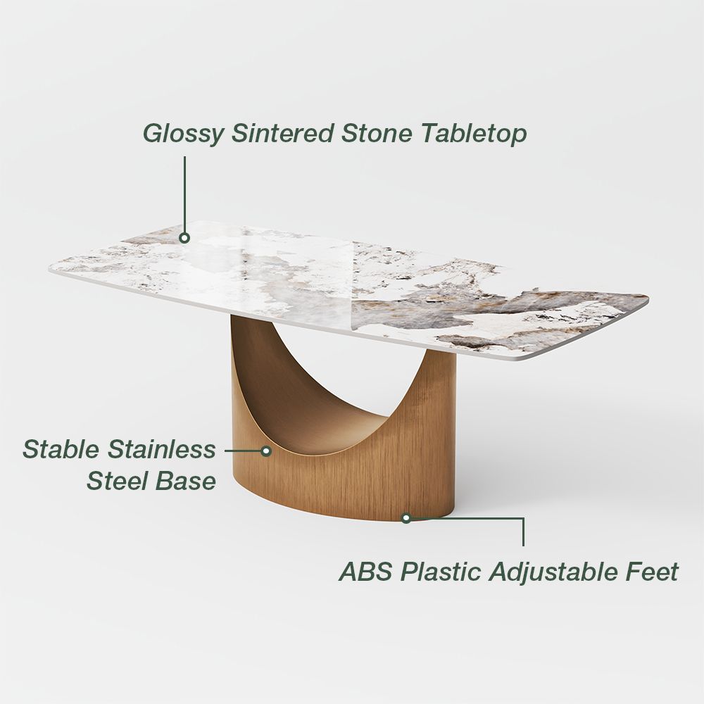 Rectangular Pandora Sintered Stone Dining Tables