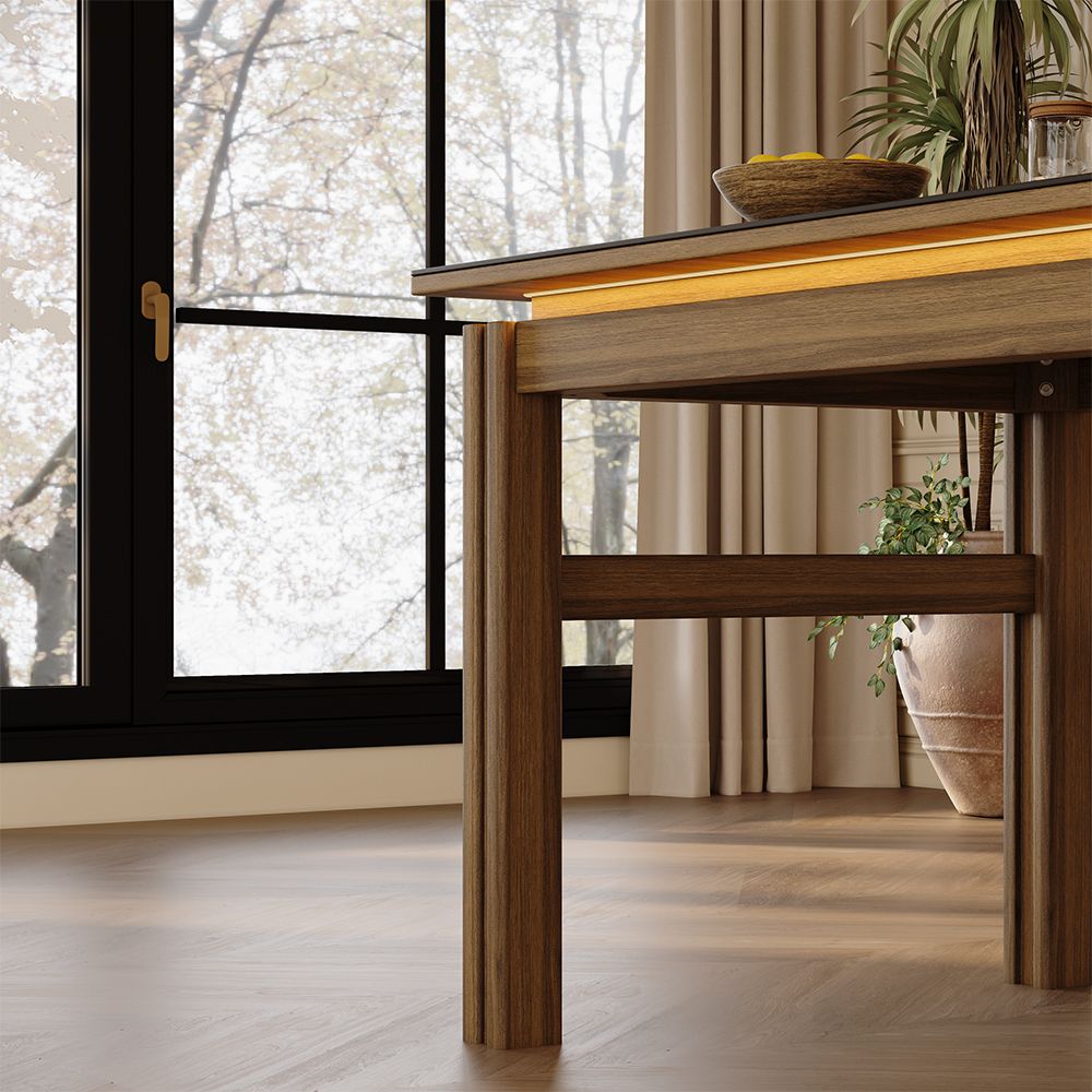 Black Black Matte Sintered Stone Kitchen Island