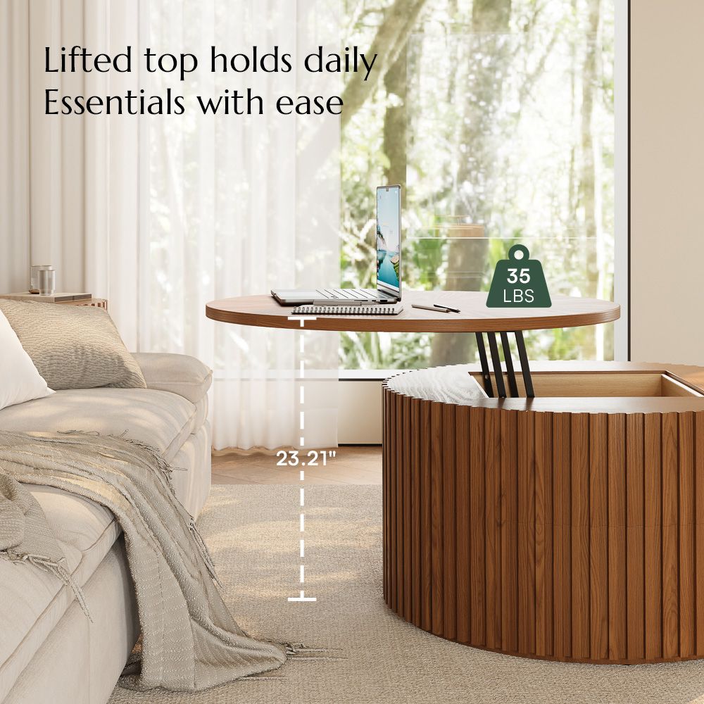 Mid Century Modern Walnut Color Living Room Set