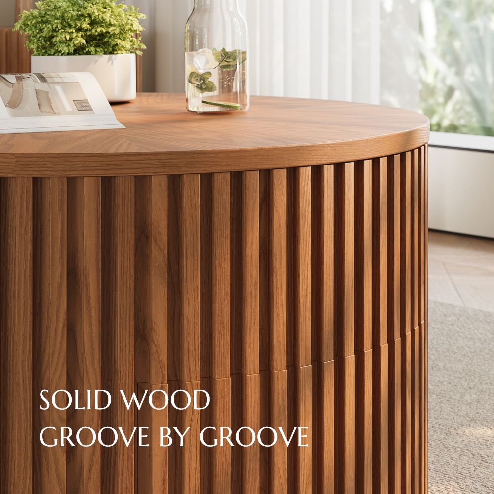 Mid Century Modern Walnut Color Living Room Set