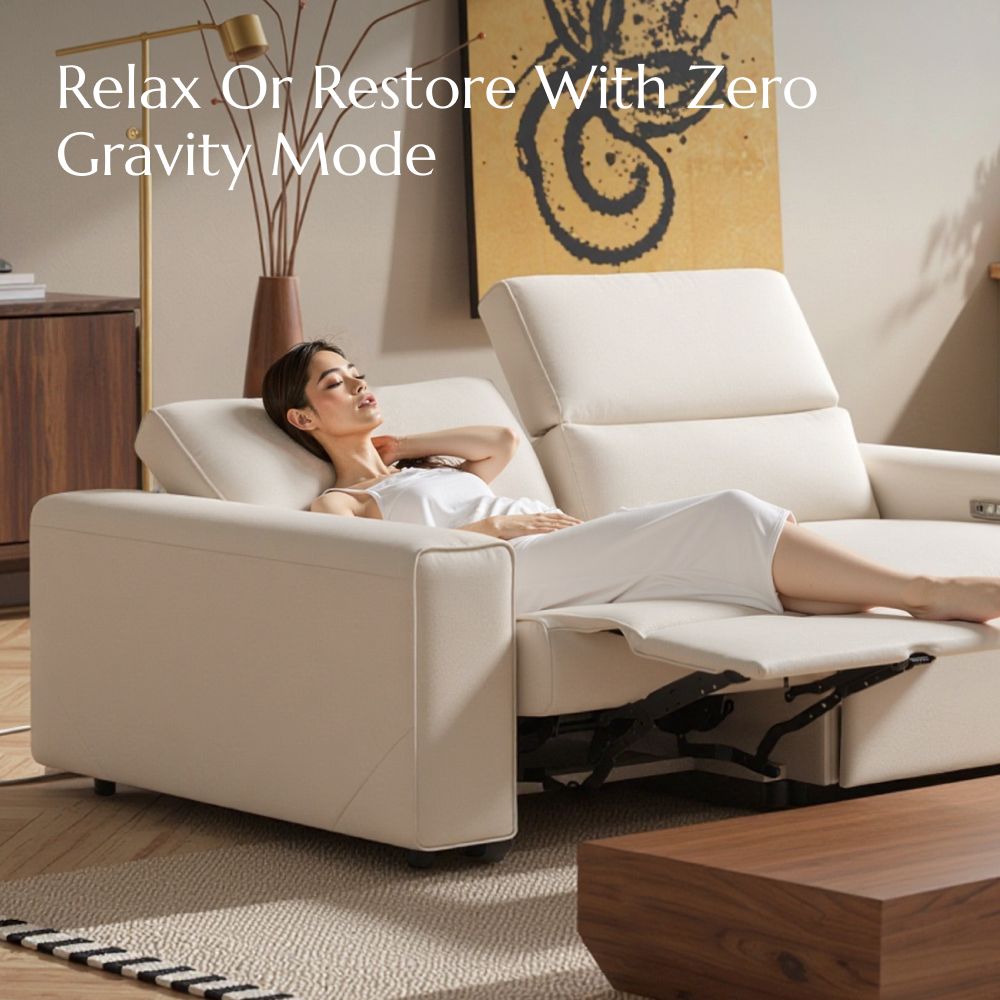 Modern Minimalist Black Eco-friendly Microfiber Leather Modular Sofas