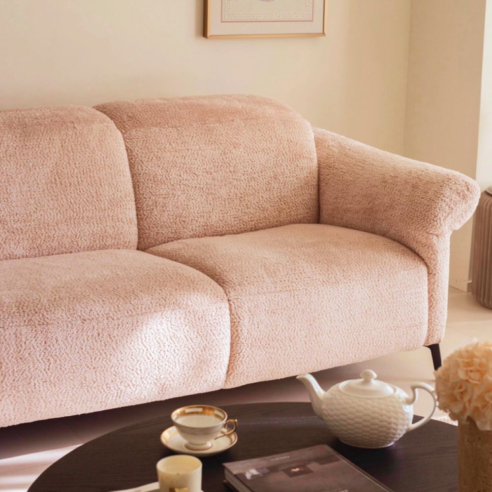 Pink Pink Chenille Modular Sofas