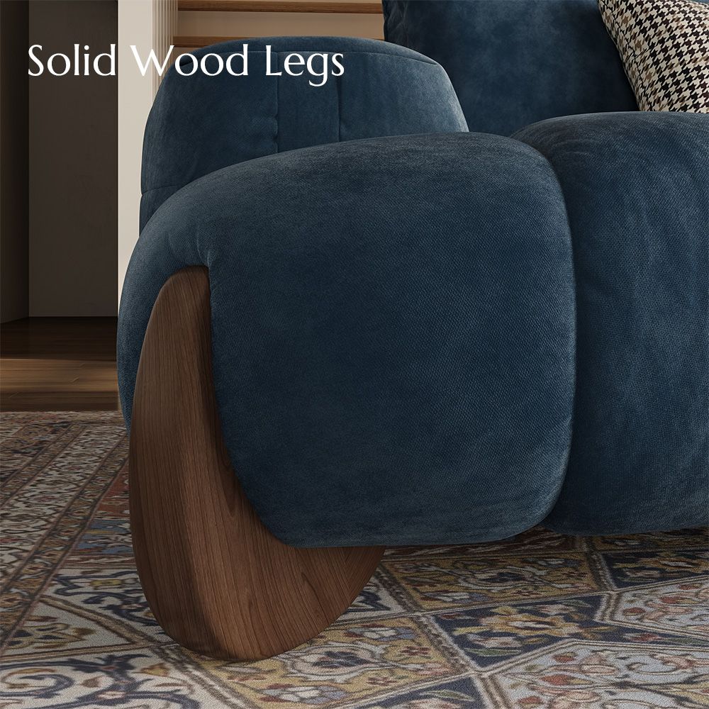 Bule Velvet Sofa Set