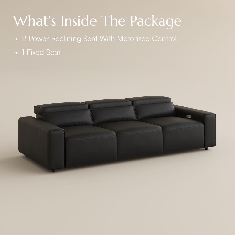 Oversized Black Eco-friendly Microfiber Leather Modular Sofas